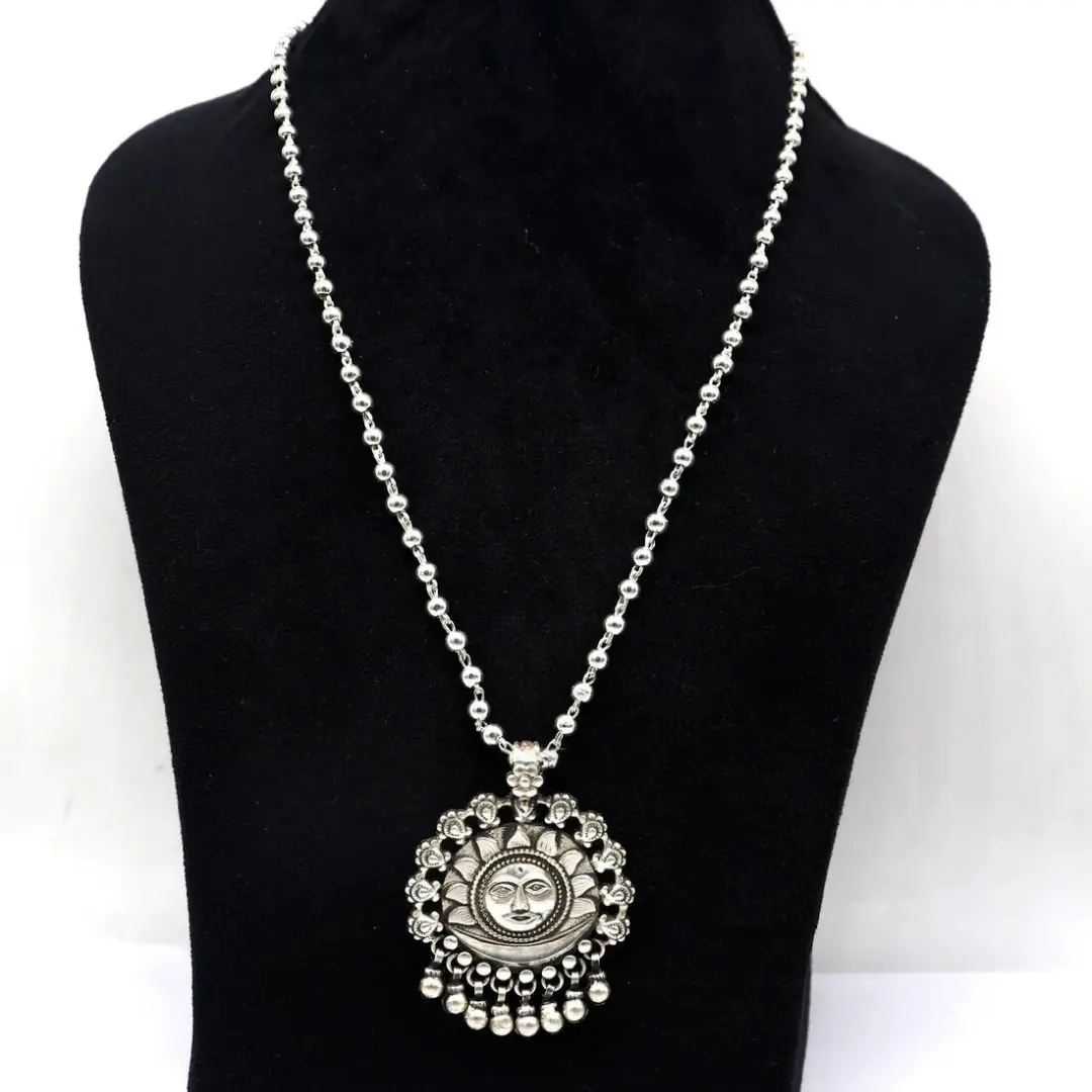 Casual Wear Fashion 925 Silver Sun Moon Minimal Pendant Unisex at Rs  100/gram in Jaipur